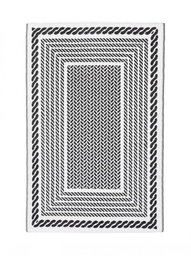 [B0607755] Tappeto Kashan Bianco-Nero 150X210