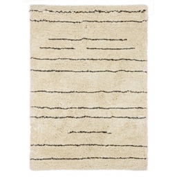 [B0608222] Tappeto Linee Avorio 140x200 in cotone
