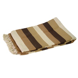 [V9204400000] Tappeto cotone righe marroni beige kl-4440 cm 120x190