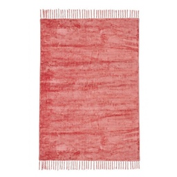 [B0608239] Tappeto in viscosa stile etnico Rosso Corallo BELIZE 160x230 cm