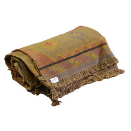 [V9210330000] Tappeto juta rosso e beige rg-120 cm300x400