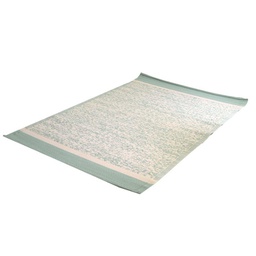 [V1409180000] Tappeto poliestere spigato verde cm 60x180x0.6