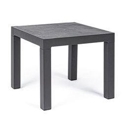 [B0663058] Tavolino antracite in alluminio stile industrial cm 50x50