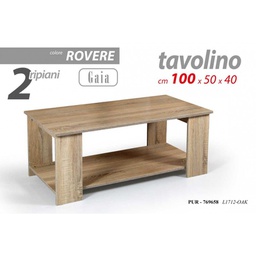 [GIC769658] Tavolino basso da salotto rovere cm 100x 50 x 40 h