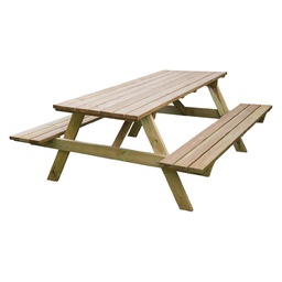 [DFL6125890] Tavolo Legno 'Pic Nic' Tavolo Cm. 180 X 70 X H.71