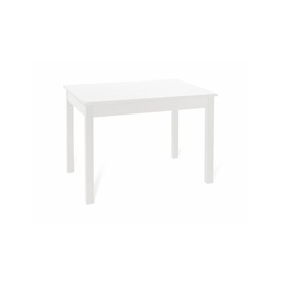 [A10056] Tavolo allungabile Bianco Frassinato in legno nobilitato cm 70x110-150