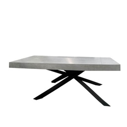 [FZ97704] Tavolo allungabile Iron Gondar 160x90 beton