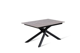 [OM/434/MA] Tavolo allungabile antracite-nero 90 cm x 140- 190 cm H. 76 cm