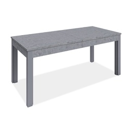 [A18329] Tavolo allungabile in legno nobilitato grigio cemento 160-320x90 cm