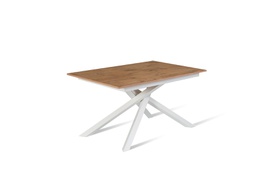[OM/433/RO] Tavolo allungabile rovere-bianco 90 cm x 140- 190 cm H. 76 cm