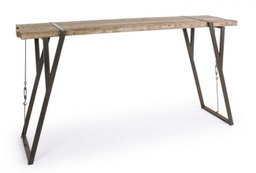 [B0740256] Tavolo bar stile industrial Blocks 200x54 cm