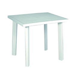 [1990085] Tavolo bianco in plastica 80x75x72h cm. Fiocco