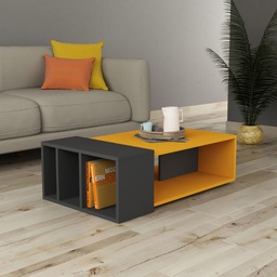 [EFFEZ97576] Tavolo da salotto Anita colore mostarda antracite (ANITAMUST) EFFEZ