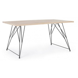[B0740447] Tavolo design industrial in legno DISTRICT 160x90x h76 cm