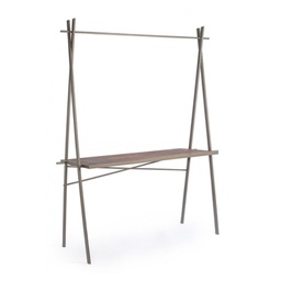 [B0721289] Tavolo espositore industrial rettangolare 98h cm