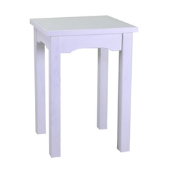 [V8041070000] Tavolo esposizione Nantes in legno bianco quadrato