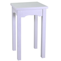 [V8041080000] Tavolo esposizione legno nantes bianco quadro cm 50x50h70
