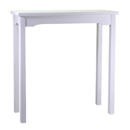 [V8041040000] Tavolo esposizione legno nantes bianco rettangolare cm 114x46h100