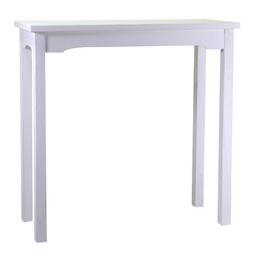[V8041060000] Tavolo esposizione legno nantes bianco rettangolare cm 154x46h100