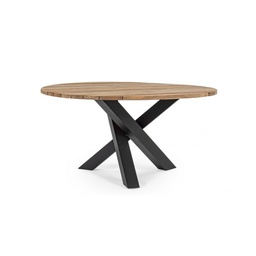 [2000615] Tavolo in Legno FSC Brandon per Esterno diam. 150 cm x h77,5
