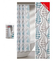 [19903583] Tenda doccia stile floreale geometrico Feridras 240x200 in tessuto.