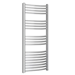 [DFLEX-432-HKC080-C40] Termoarredo curvo cromato Kalura - H 800, Int. 400, L 450