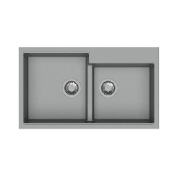 [EFFEZ99002] Tip Toe N200 Lavello 2 vasche croma EFFEZ