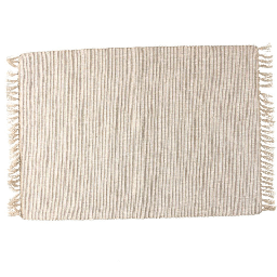 [20041418] Tovaglietta rettangolare 35x50 cm in cotone riciclato beige Linea Basic