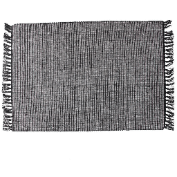 [20041422] Tovaglietta rettangolare 35x50 cm in cotone riciclato nero Linea Basic