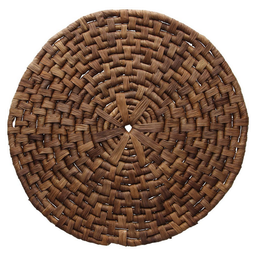 [1996488] Tovaglietta rustica in foglia di mais marrone di 38 cm