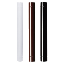 [2005168] Tubo smaltato per stufe, diametro 100 mm, lunghezza 10 cm, colore marrone.