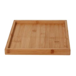 [V5036100000] Vassoio bambù naturale quadro cm 30x30h2