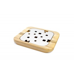 [BAR0028] Vassoio portapane grigliato barbecue cm 22.6 x 19.6