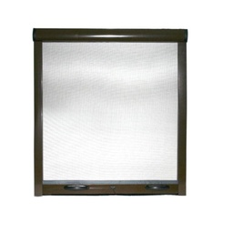 [8053323380061] Zanzariera a rullo riducibile per finestra verticale EASY UP Marrone 60x150 cm
