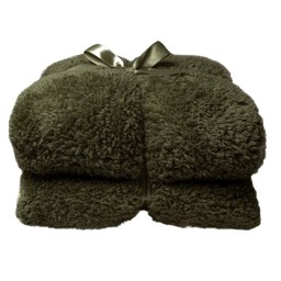 [2013049] Coperta Teddy Winter Green 150x200 cm