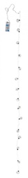 [B0930701] 12x Catena 15 Sfere Vt Velia Cuori C