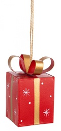 [B0938536] 12x Pendaglio Bert Pacco Regalo Rosso
