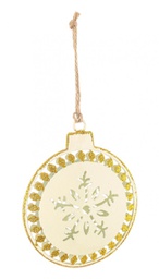 [B0937942] 12x Pendaglio Flaky Sfera Oro