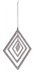 [B0912623] 12x Pendaglio Moda Rombo Argento