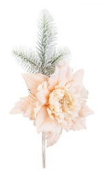 [B0932707] 12x Pick Poinsezia Haylie Champagne