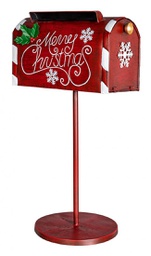 [B0932666] 1x Decorazione P.Lettere Post Rosso H66.5