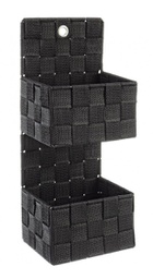 [B0212972] 2x P.Oggetti Parete 2P Intreccio Nylon Nero
