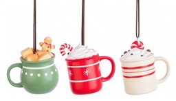 [B0939580] 3x Pendaglio Bistrot Mug 9,3X9H Ass3
