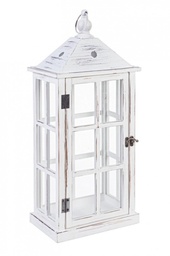 [B0140756] 4x Lanterna Wood Bianco 55H