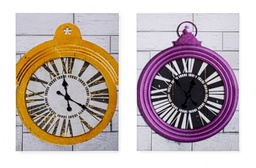 [B0180049] 4x Orologio Parete S-Tela Ass2 50X70