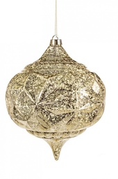 [B0911124] 4x Pendaglio Brushed Goccia Oro