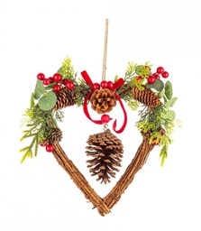 [B0939035] 4x Pendaglio Christin Cuore Rosso C
