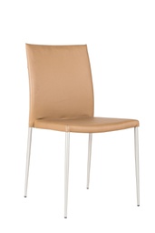 [OM/125/MB] 4x Sedia in similpelle marrone 41,5x485h cm 