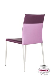 [OM/125/VR] 4x Sedia in similpelle viola 41,5x485h cm 