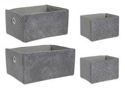 [B0219013] 4x Set4 Cesta Averill Grigio